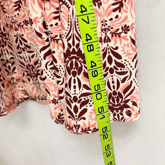 Cabana Life Brooklyn Puff Sleeve Maxi Dress in Pink Burgundy Square Neck - SMALL - Picture 11 of 11